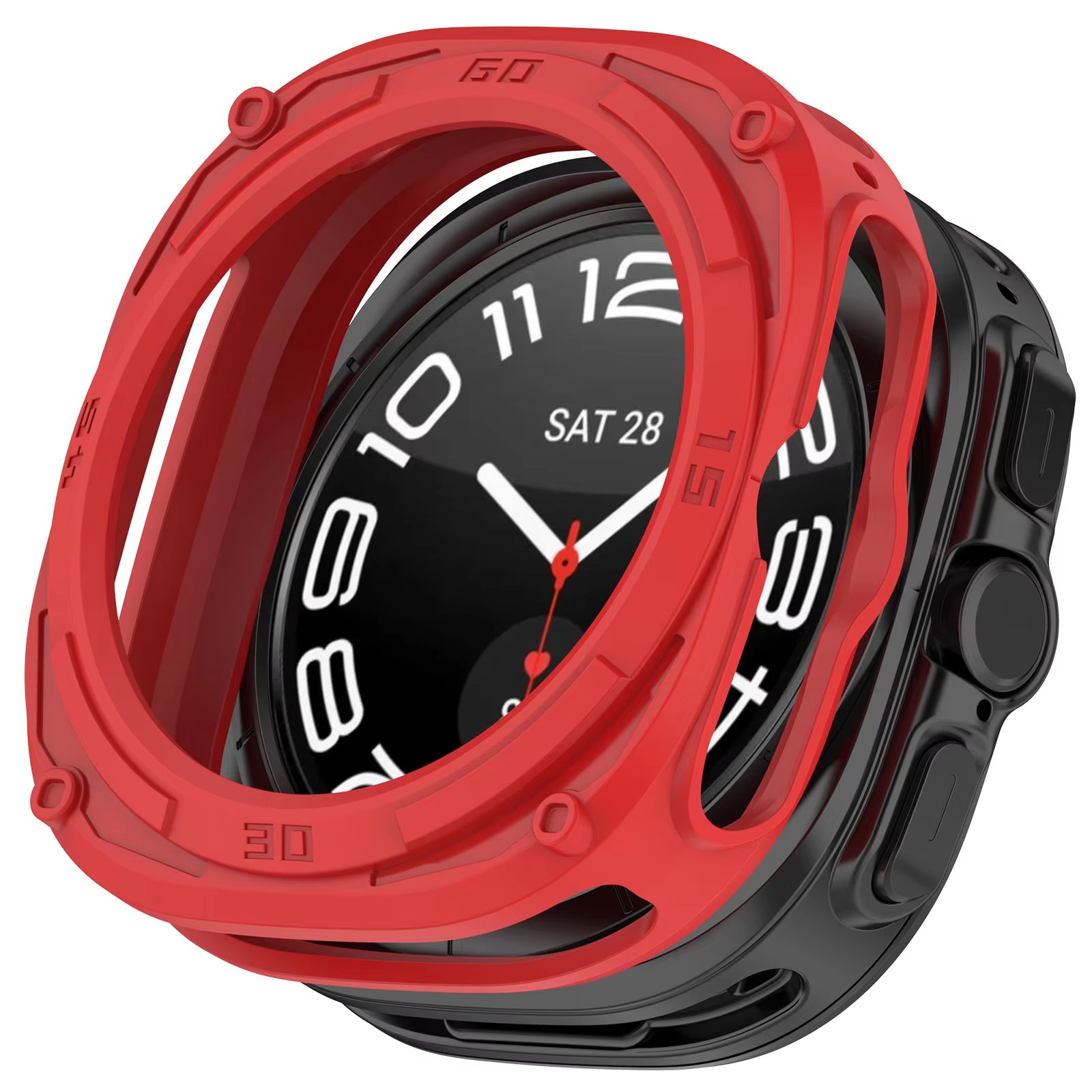 Soft Silicone Watch Protector Cover Accessories For Samsung Galaxy Watch Ultra 47mm Hollow Out Armor TPU Watch Protective Case
